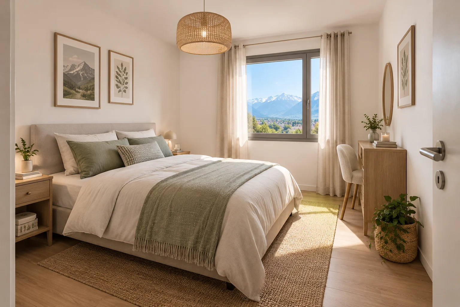 Les Belles Cimes perspective chambre non contractuelle